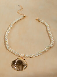 Shell Charm Rope Necklace - AS REVIVAL