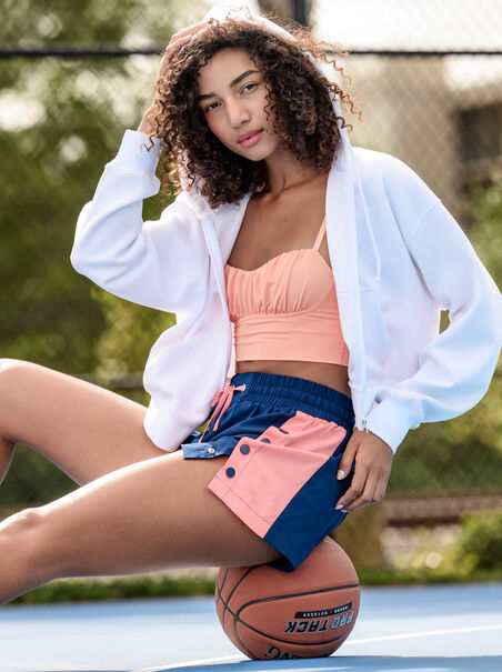 Snap To It Colorblock Shorts - AS REVIVAL