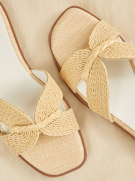 Fatima Straw Sandals - AS REVIVAL
