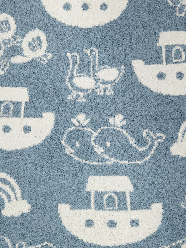 Noah's Ark Chenille Blanket by Mudpie Detail 2 - AS REVIVAL