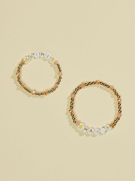 Mama & Mini Flower Bracelet Set - AS REVIVAL