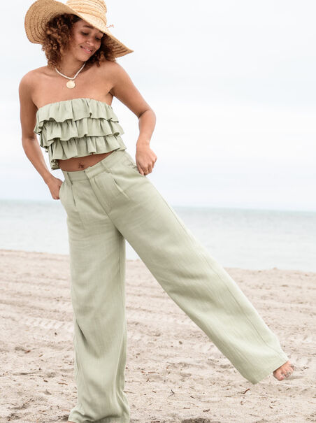 Tessa Linen Trouser Pants - AS REVIVAL
