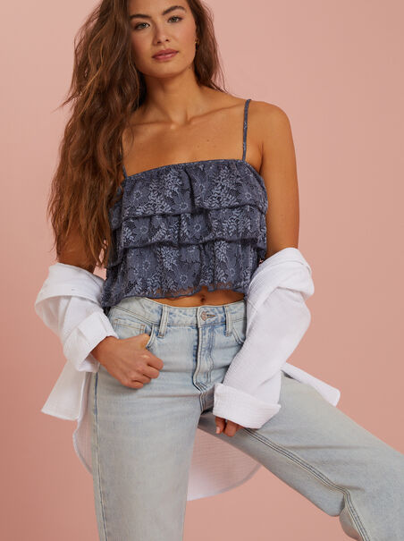 Clea Tiered Lace Top - AS REVIVAL