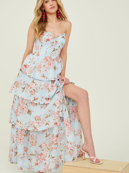 Stellni Floral Maxi Dress - AS REVIVAL