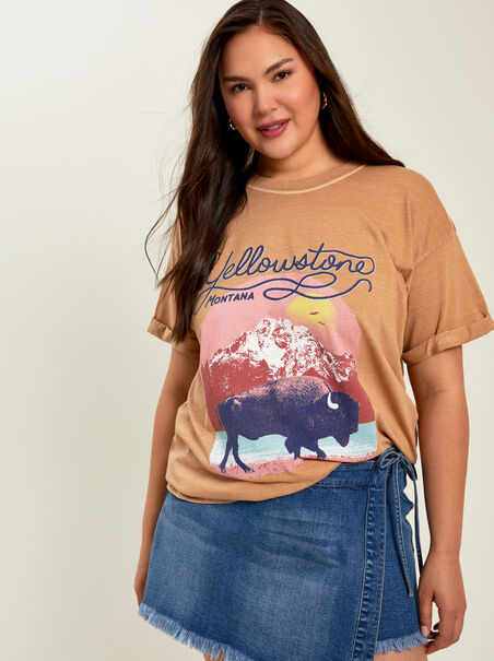 Yellowstone Bison Graphic Tee - AS REVIVAL