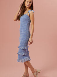 Sienna Smocked Midi Dress Detail 3 - AS REVIVAL