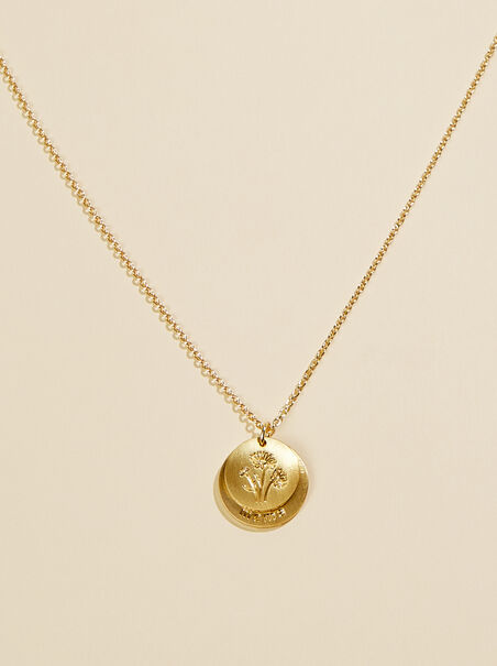 Mama Floral Coin Necklace - AS REVIVAL