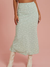 Amora Floral Midi Skirt Detail 3 - AS REVIVAL