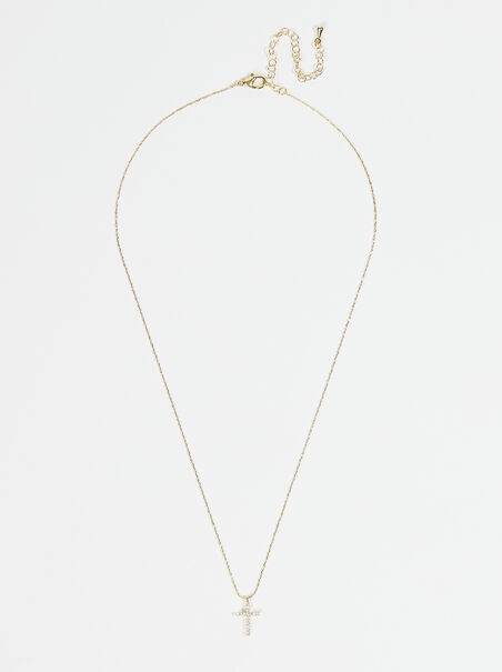 18k Gold Cross Necklace - AS REVIVAL