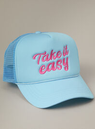 Take It Easy Trucker Hat Detail 2 - AS REVIVAL