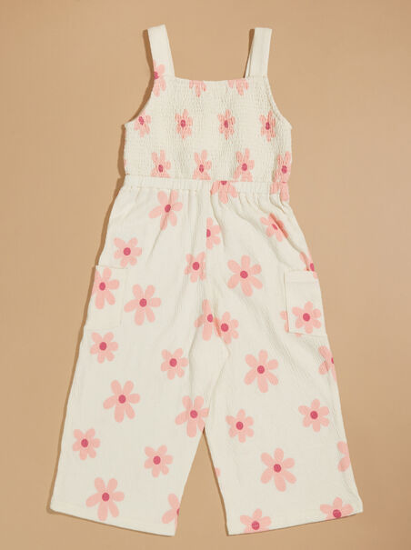 Josephine Floral Smocked Jumpsuit - AS REVIVAL