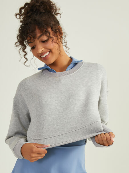 Cloud Nine Cropped Pullover - AS REVIVAL