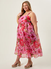 Adeline Floral Maxi Dress Detail 4 - AS REVIVAL