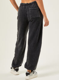 Gold Star Seamed Fleece Joggers Detail 4 - AS REVIVAL