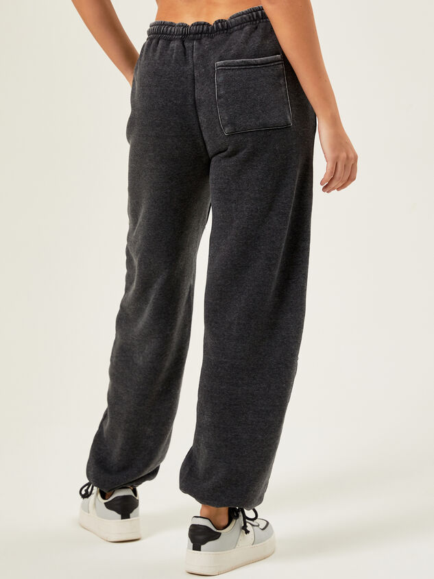 Gold Star Seamed Fleece Joggers Detail 4 - AS REVIVAL