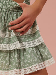 Reign Lace Floral Shorts Detail 5 - AS REVIVAL