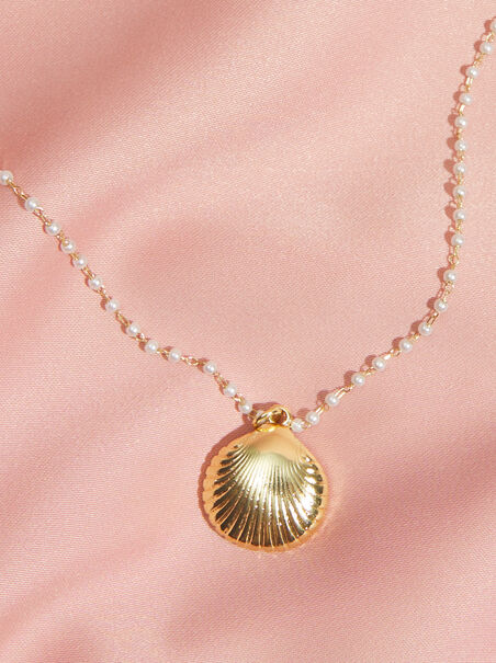 Pearl Chain Seashell Necklace - AS REVIVAL