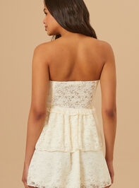 Marigold Lace Strapless Dress Detail 4 - AS REVIVAL