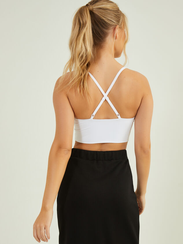 No Doubt Ruched Cropped Tank Detail 3 - AS REVIVAL