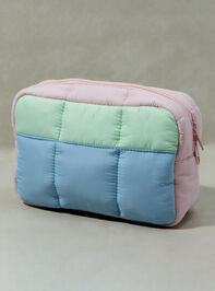 Colorblock Cosmetic Bag Detail 2 - AS REVIVAL