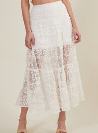 Brixley Embroidered Midi Skirt Detail 3 - AS REVIVAL