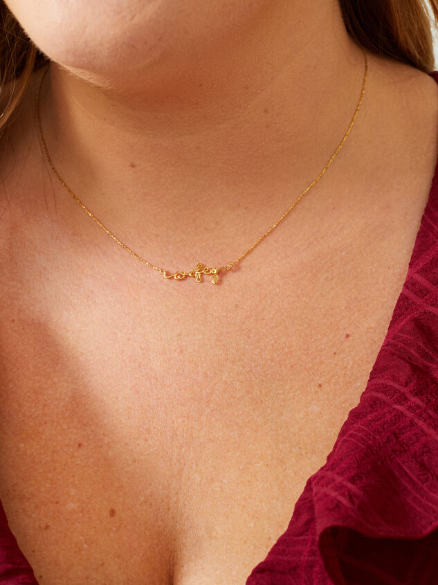 18k Gold Wifey Necklace Detail 3 - AS REVIVAL