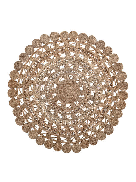 Round Woven Jute Rug - AS REVIVAL