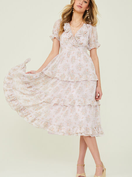 Keira Floral Midi Dress - AS REVIVAL