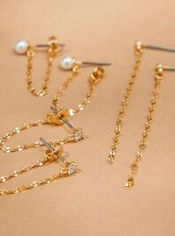 18K Gold Skylar Chain Earring Set - AS REVIVAL
