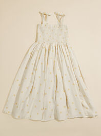 Katelyn Polka Dot Smocked Dress by Rylee + Cru Detail 3 - AS REVIVAL