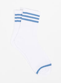 Striped Ankle Socks Detail 2 - AS REVIVAL