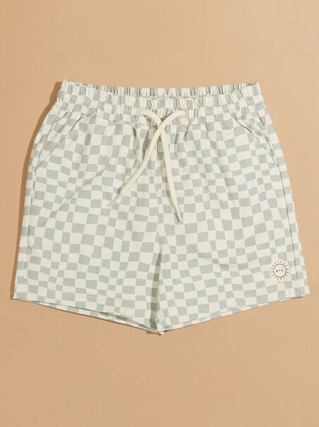 Dylan Checkered Swim Trunks by Rylee + Cru - AS REVIVAL