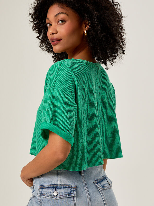 Alessia Ribbed Top Detail 3 - AS REVIVAL