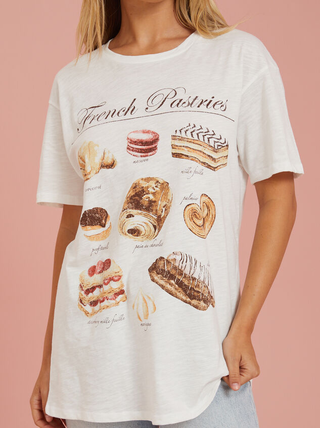 French Pastries Graphic Tee Detail 2 - AS REVIVAL
