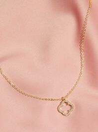 Dainty Clover Charm Necklace - AS REVIVAL