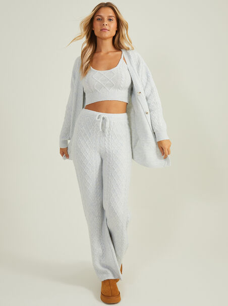 Cloudy Cable Knit Sweatpants - AS REVIVAL