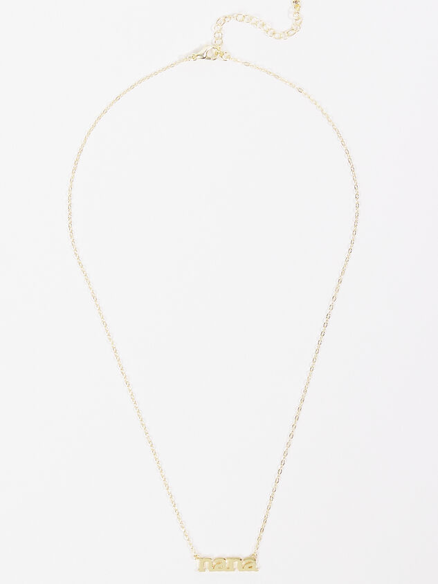18K Gold Nana Charm Necklace Detail 2 - AS REVIVAL