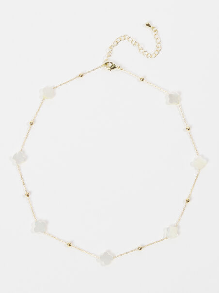 Pearl Clover Dainty Choker Necklace - AS REVIVAL