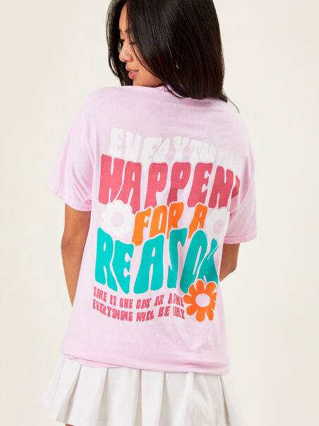 Everything Happens For A Reason Graphic Tee - AS REVIVAL