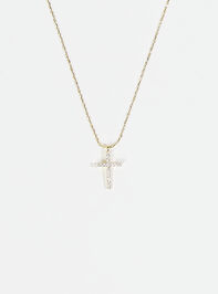 18k Gold Cross Necklace - AS REVIVAL