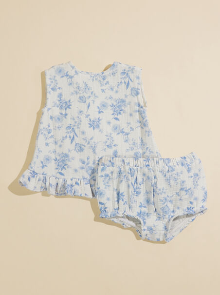 Abigail Floral Top and Bloomer Set - AS REVIVAL