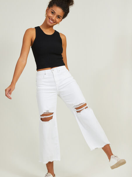 Brianna Cropped Straight Jeans - AS REVIVAL