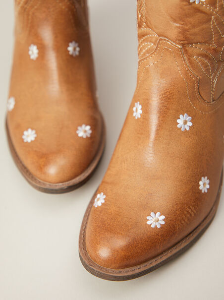 Ditzy Floral Western Boots - AS REVIVAL