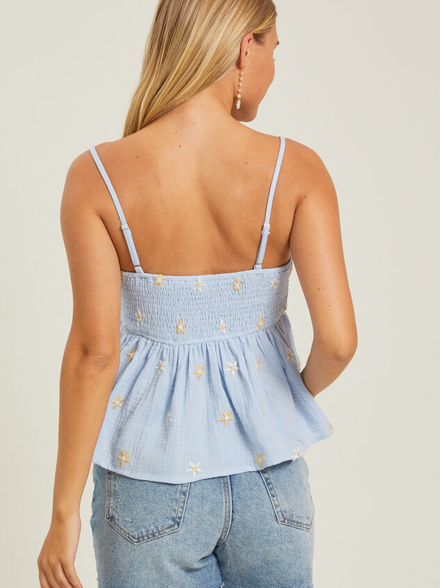 Olivia Embroidered Babydoll Tank Top Detail 4 - AS REVIVAL