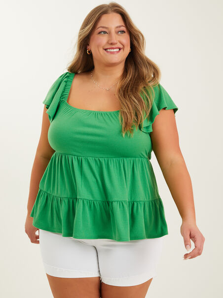 Polly Tiered Babydoll Top - AS REVIVAL