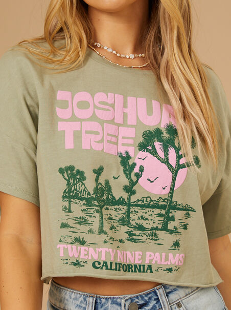 Joshua Tree Cropped Tee - AS REVIVAL