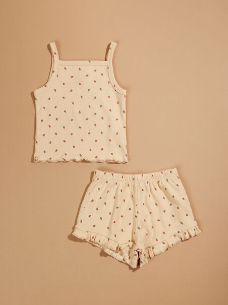 Strawberry Baby Tank and Shorts Set by Quincy Mae - AS REVIVAL