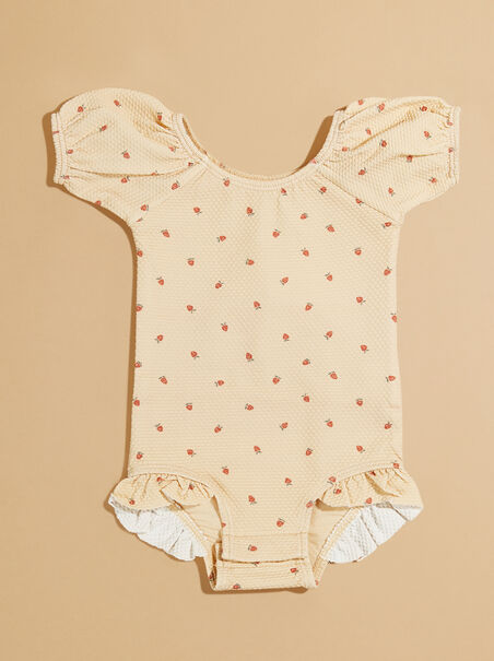Strawberry One-Piece Toddler Swimsuit by Quincy Mae - AS REVIVAL