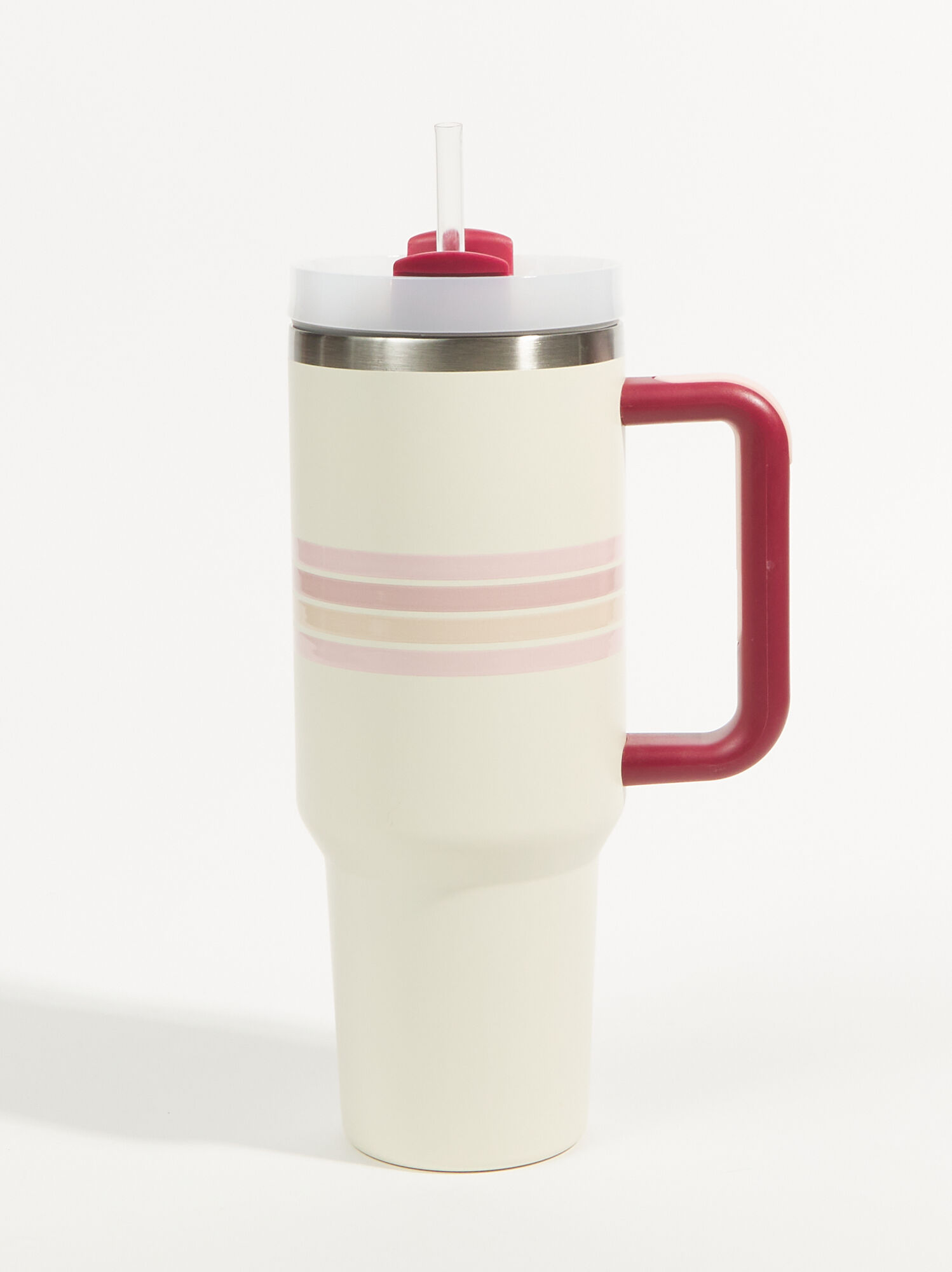 Refresh Pink 40oz Insulated Cup With Handle