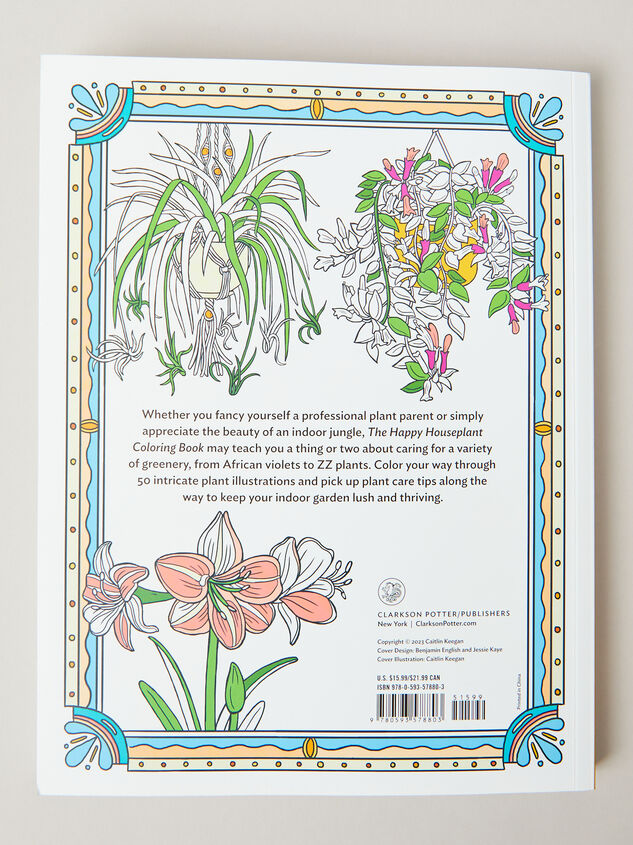 The Happy Houseplant Coloring Book Detail 4 - AS REVIVAL